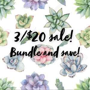 3/$20 sale! Check out my closet, bundle to save